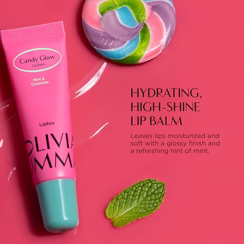 Oliviaumma Candy Glow Mint Lip Balm 10ml - Hydrates, Glossy Shine