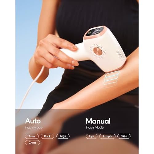 INNZA IPL Hair Removal with Ice Cooling Care Function for Women and Men,Long-Lasting Results, Painless Hair Removal, Hair Removal Device for Full Body
