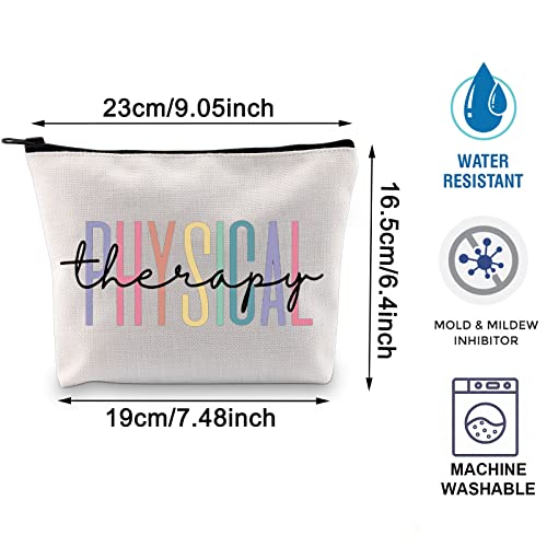 BLUPARK Multicolor Marble Cosmetic Bag - Travel Pouch for Physical Therapy