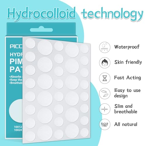 Invisible Hydrocolloid Pimple Patches for Acne Treatment - 360 Count