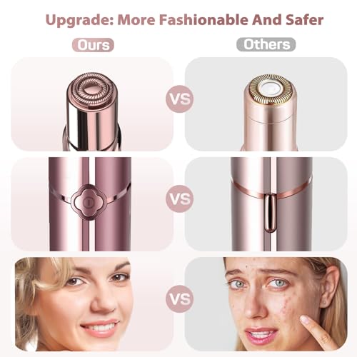 Gurelax Electric Facial Hair Remover for Women with 2 Replacement Heads