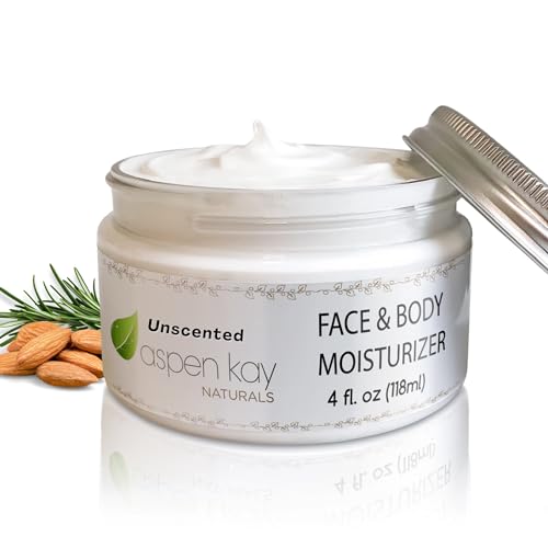 Aspen Kay Naturals Unscented Face & Body Moisturizer - Lightweight, Non-Greasy 4oz