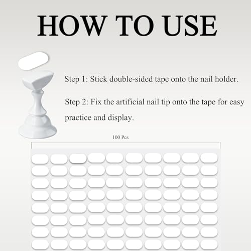 Magnetic Nail Stand Display Set for Acrylic Nails Practice