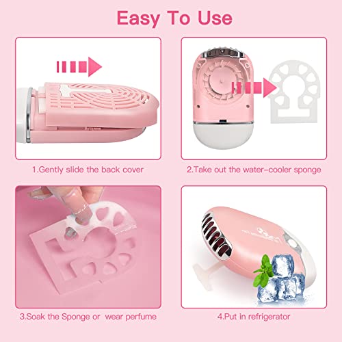mLogiroa Pink Lash Fan Mini Portable Eyelash Extension Dryer