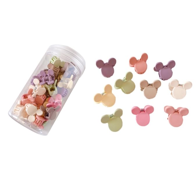 50 Pcs Colorful Mini Claw Hair Clips for Women - Cute Hair Accessories