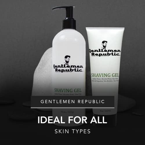 Gentlemen Republic 16oz Alcohol-Free Shaving Gel - Maximum Glide Formula, Pack of 1