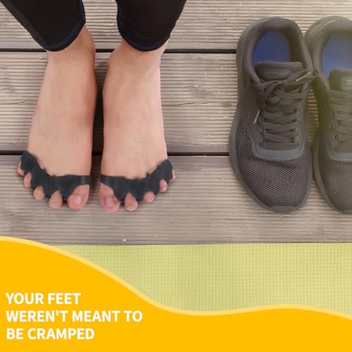 Threlaco Adjustable Silicone Toe Spacers for Foot Alignment & Recovery