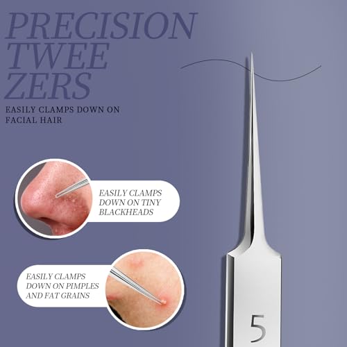 Teenitor 7-Piece Blackhead Remover Tool Kit - Surgical Grade Acne Extractors