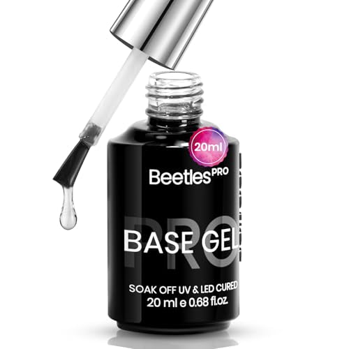 Beetles Pro Gel Base Coat 20ml - Hema-Free, Long-Lasting Soak-Off Formula