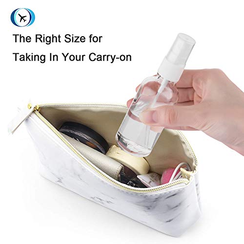 Hydior White Clear 2oz Glass Spray Bottles for Essential Oils - Set of 3