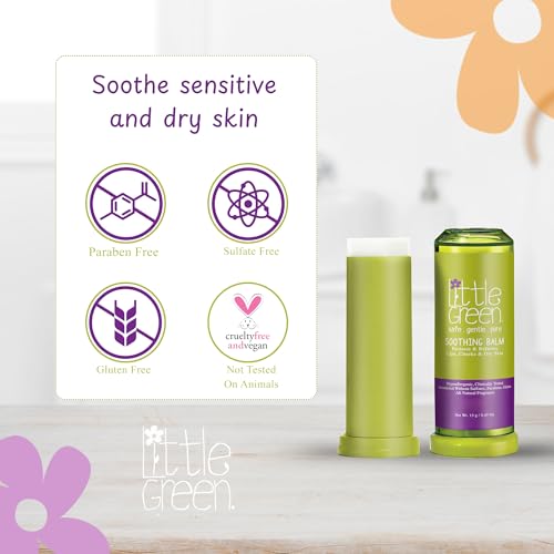Little Green Soothing Balm for Baby & Kids - Moisturizing Relief for Chapped Lips & Dry Skin