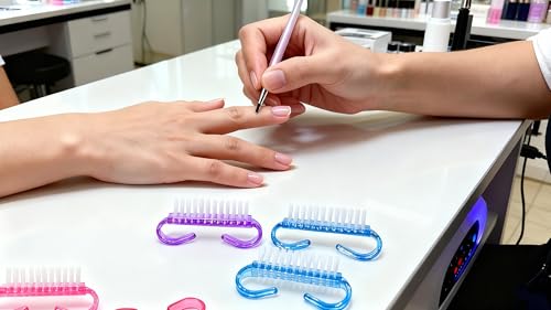 24-Pack Nail Brushes with Handle Grip for Effective Cleaning