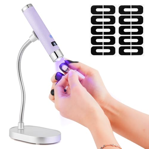 LIARTY Cordless UV LED Nail Lamp - Rechargeable Gooseneck Gel Curing Pen