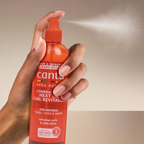 Cantu Comeback Curl Revitalizer Spray with Shea Butter - 12 fl oz (Pack of 3)