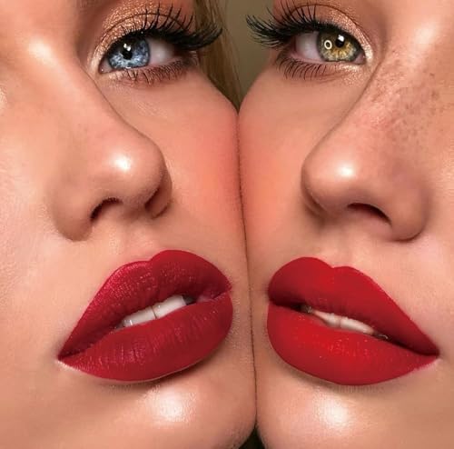 MLSMILE 12PCS Matte & Shiny Liquid Lipstick Set for Women & Girls - Waterproof, Long-Lasting, Non-Sticky