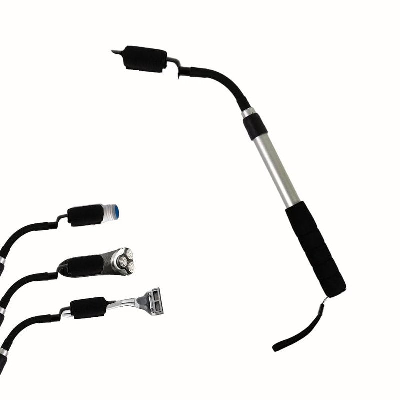 EASACE Electric Shaver Extension Handle with Adjustable Length, Bottle Extension Holder for Easy Reach,Extender Handle for Hair Brush, Multiple Functions Razor Shaver for Full Body