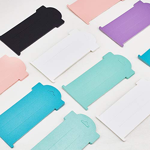 108pcs Hair Bow Display Cards - 6 x 3 Inch Rectangular Cardboard Holders