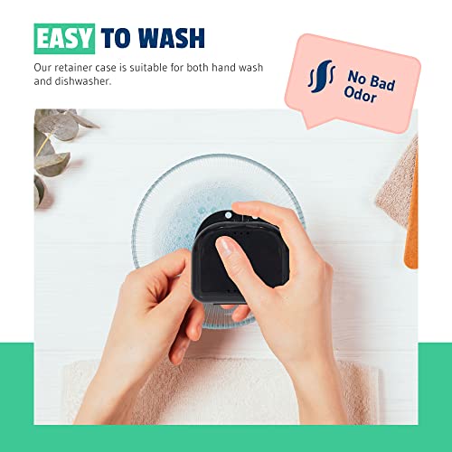 Mrs. Odonto Odorless Retainer Case - Pack of 2, Durable & Ventilated