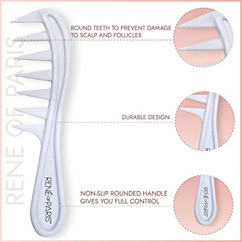 Wide Tooth Detangling Comb for Wigs & Hair Extensions