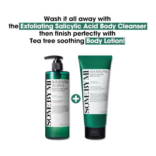 SOME BY MI Miracle Calming Body Lotion 6.76 oz - Exfoliating Moisturizer with AHA, BHA, PHA & Salicylic Acid