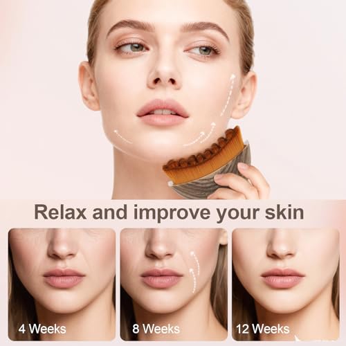 Yqzjjjust Lymphatic Contour Face Brush Set - Hypoallergenic Cleansing Tool