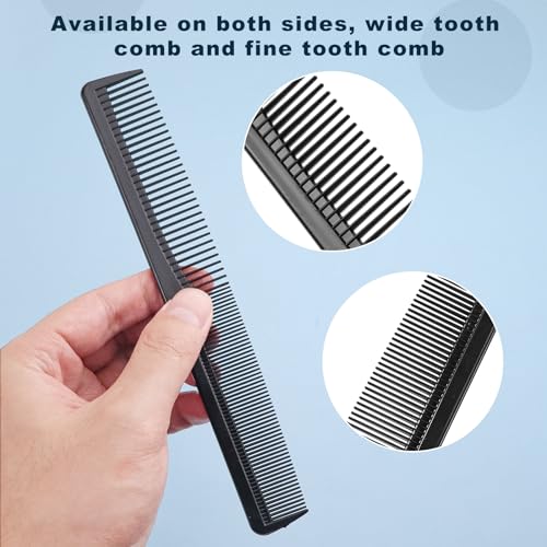 Disposable Combs in Bulk - 7in x 4in, 100 Count Wide & Fine Tooth