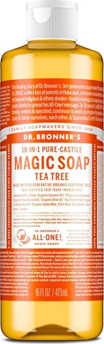 Dr. Bronner's Tea Tree Pure-Castile Liquid Soap - 16 oz Body Wash