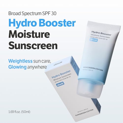 SUNGBOON EDITOR Hydro Booster Sunscreen SPF 30, Collagen-Infused, 1.69 fl.oz