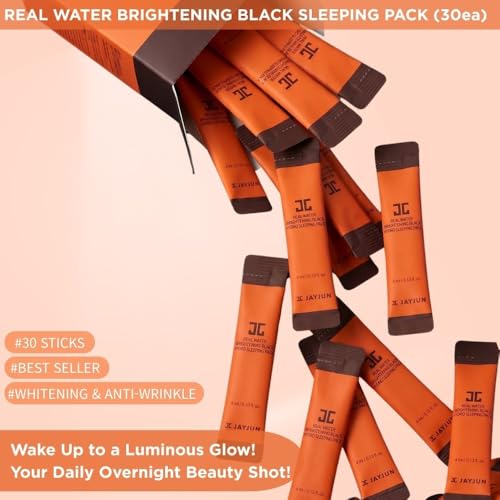 JAYJUN Real Water Black Hydro Sleeping Pack - 30 Count