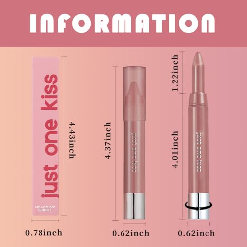Hydrating Warm Nude Lip Crayon - Creamy Moisturizing Stick