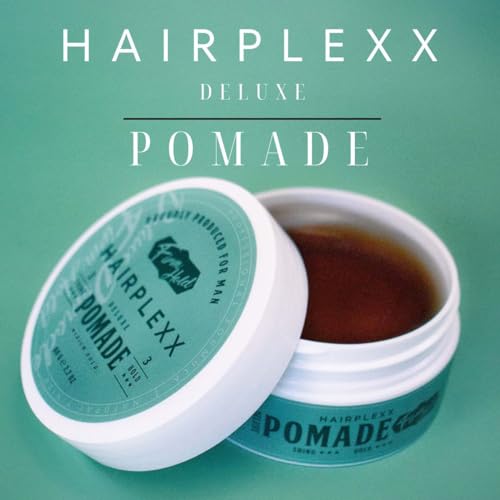 Hairplexx Shine Pomade for Men & Women - 2.7 Fl Oz Travel Pack, Strong Hold & Natural Matte Finish