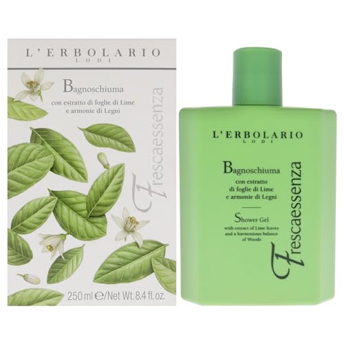 L'Erbolario Frescaessenza Shower Gel – Toning Body Wash, 8.4 oz