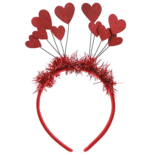 WLLHYF Sequin Heart Headband - Glitter Hair Accessory for Holidays & Parties