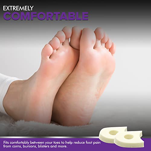 Foam Toe Separators for Foot Pain Relief - 50 Count Pack