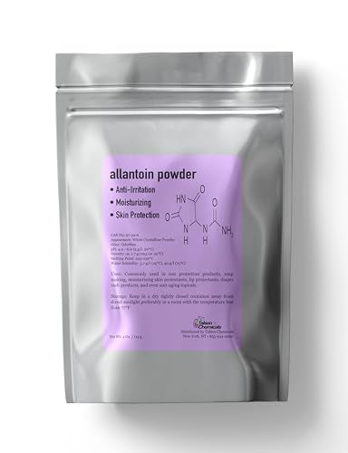 4 Oz Organic Allantoin Powder for Skincare & DIY Lotion - Hydrating & Exfoliating