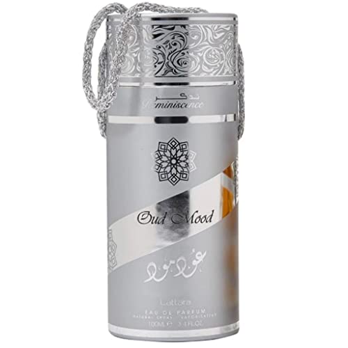 Lattafa Oud Mood Reminiscence Eau de Parfum Spray 3.4 Fl Oz - Amber Wood