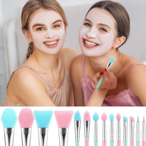 14PCS Silicone Brush Applicator Kit for Makeup, Resin, Epoxy & Crafting