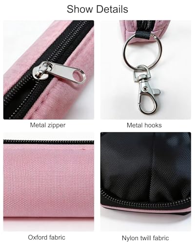 Portable Chapstick Holder Pouch with Hook - 2pcs Lip Balm Sleeve