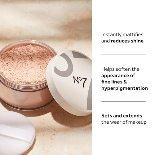 No7 Flawless Finish Loose Setting Powder, Translucent - 0.71 oz