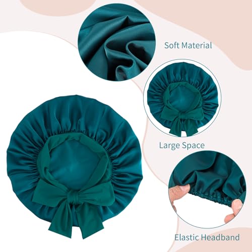 Satin Bonnet Set with Eye Mask for Curly Hair - Pengxiaomei
