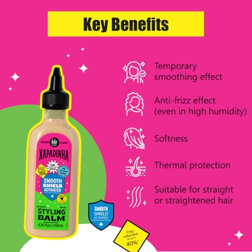Lola From Rio Xapadinha Leave-In Styling Balm for Straight Hair, 6.76 Fl Oz