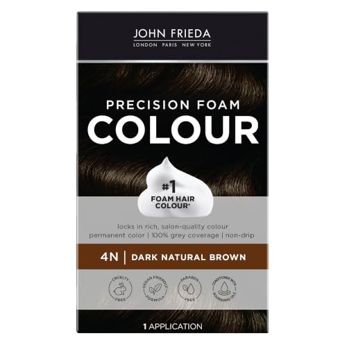 John Frieda Precision Foam Hair Color Dark Natural Brown 4N - Full Gray Coverage