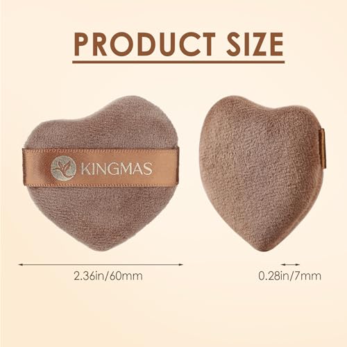 KINGMAS 6-Piece Makeup Brush & Powder Puff Set - Flawless Finish