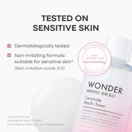 TONYMOLY Wonder Ceramide Mochi Milky Toner 300ml - Hydrating Korean Skincare, 10.14 Fl Oz