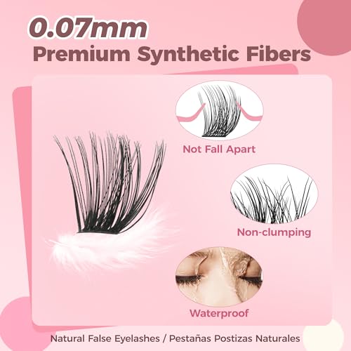 Eyelash Clusters Kit 30D 40D Black - 240PCS Mixed Lengths 10-16mm