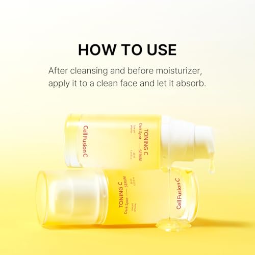 Cell Fusion C Toning Serum - Brightening Dark Spot Treatment with Vitamin C & Niacinamide, 1.01 fl. oz