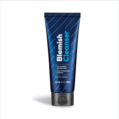 Hanhoo Men’s Blemish Cleanser with Bamboo & Sea Salt - 5.07 Fl. Oz.