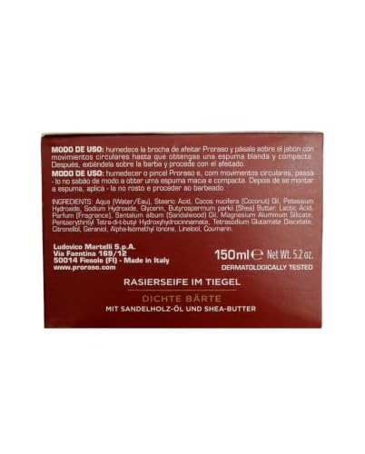 Proraso Shaving Soap with Sandalwood Oil & Shea Butter