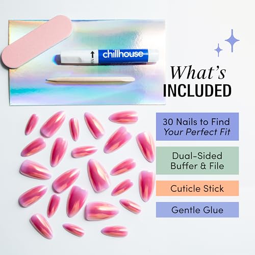 Chillhouse Unicorn Club Almond Press-On Nails Kit - 30 Shapes