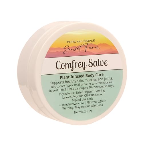 Organic Comfrey Salve – Handmade Herbal Balm for Skin Nourishment (2 oz)